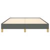 vidaXL Bed Frame Dark Gray Polyester fabric, Plywood, Engineered wood Full