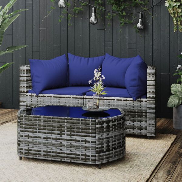 vidaXL Patio Lounge Set Grey