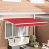vidaXL Awning Replacement Fabric Red 110.24 x 96.46 in Polyester