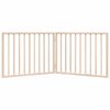 vidaXL Dog Gate Set of 2 Poplar Wood 63 in Foldable Dog Gate