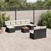 vidaXL Garden Sofa Set Black