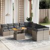 vidaXL Garden Sofa Set Grey