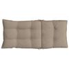 vidaXL Highback Chair Cushion Set of 6 Taupe