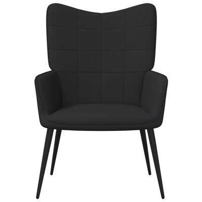 vidaXL Relaxing Chair Black Fabric