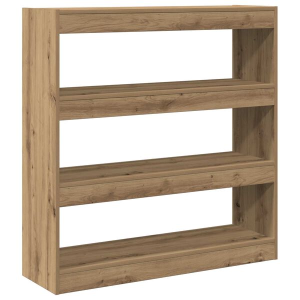 vidaXL Book Cabinet Artisan oak 39.37 x 11.81 x 40.55 in