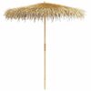 vidaXL Garden Parasol Brown Bamboo pole, Banana leaf roof