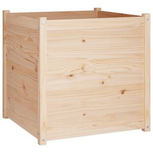 vidaXL Garden Planter Natural Pine Solid Pinewood 27.6 in Durable