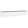 vidaXL Chicken Cage Anthracite Galvanized Steel Large Sturdy