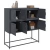 vidaXL Sideboard Anthracite Cold-rolled steel 39.6x15.4x42.1 in