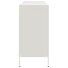 vidaXL Sideboard White Cold-rolled steel Medium Sideboard Rectangular