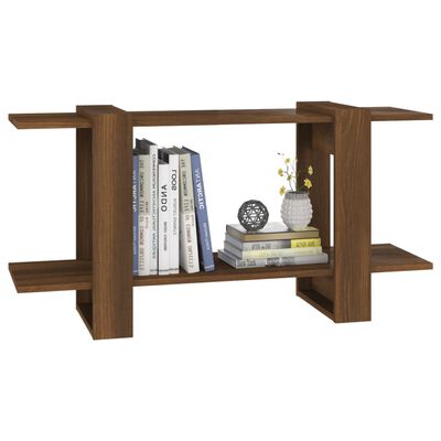 vidaXL Book Cabinet Brown Oak 39.4"x11.8"x20.1" Engineered Wood