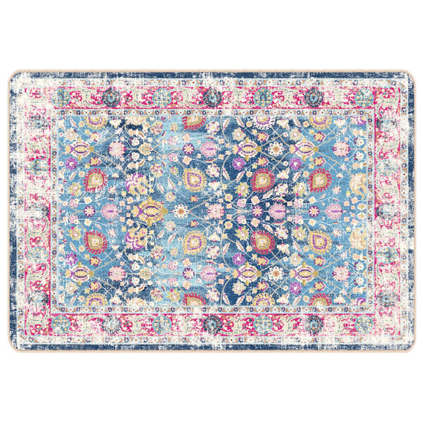 vidaXL Rug Multicolor 100% Polyester 47.2 x 70.9 in Rug Rectangular