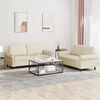 vidaXL Sofa Set Cream