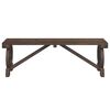 vidaXL Garden Bench Set of 2 Burnt Solid fir wood Standard Durable