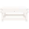 vidaXL Garden Footstool White Solid pine wood 24.0 x 23.8 x 11.8 in