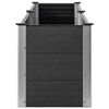 vidaXL Garden Raised Bed Grey Wood plastic composite (WPC), Steel
