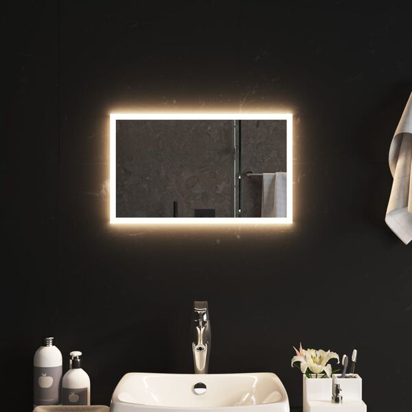 vidaXL LED Bathroom Mirror 11.8"x19.7"