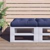vidaXL Pallet Cushion Navy blue 100% polyester 23.6 x 23.6 in