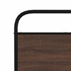 vidaXL Bed Frame Brown Oak Steel Double Bed Frame Rectangular