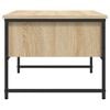 vidaXL Coffee Table Sonoma Oak Engineered Wood Standard Adjustable Feet
