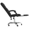 vidaXL Reclining Office Chair Black Faux leather Adjustable Swivel