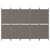 vidaXL 5-Panel Room Divider Anthracite 98.4"x86.6" Fabric