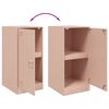 vidaXL Sideboard Pink Cold-rolled steel Medium Modern Storage Cabinet