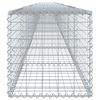 vidaXL Gabion Basket Silver Galvanized Iron Extra Long Durable