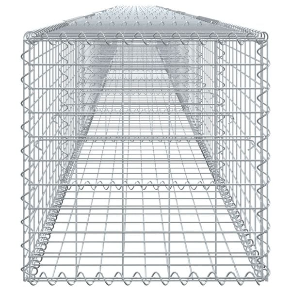 vidaXL Gabion Basket Silver Galvanized Iron Extra Long Durable