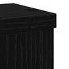 vidaXL Plant Stand 2 pcs Black Oak 3.94 x 3.94 x 7.09 in