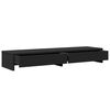 vidaXL Monitor Stand with Drawers Black 39.4x10.6x5.9" Engineered Wood