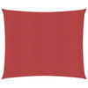 vidaXL Sunshade Sail 0.524 oz/ft² Red 14.8‘x14.8‘ HDPE