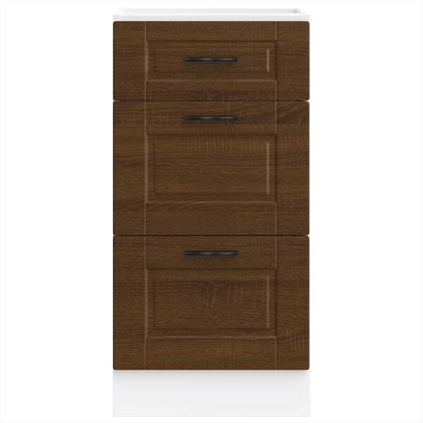 vidaXL Kitchen Base Cabinet Brown Oak Engineered Wood