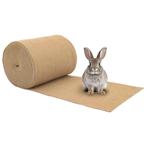 vidaXL Hemp Mat Beige 100% Hemp 0.5 x 82.7 ft Durable Hemp Mat