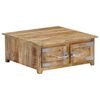 vidaXL Coffee Table Natural Mango Wood Solid Mango Wood Compact