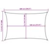 vidaXL Sunshade Sail HDPE Rectangular 13.1x19.7' White