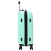vidaXL Suitcase 3 pcs Mint green 19.69 x 12.20 x 30.71 in ABS Plastic