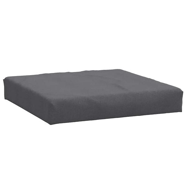 vidaXL Pallet Cushion Melange Anthracite 100% Polyester