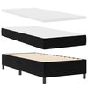 vidaXL LED Box Spring Bed with Mattress Black 39.4" x 78.7" Velvet