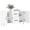 vidaXL Sideboard White Engineered wood Medium Sideboard Rectangular