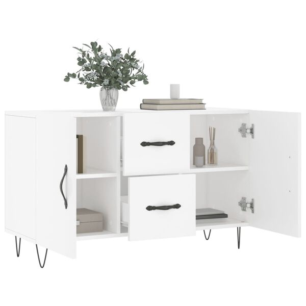 vidaXL Sideboard White Engineered wood Medium Sideboard Rectangular