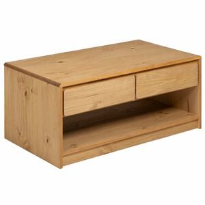 vidaXL Coffee Table Oak Solid pine wood, engineered wood Standard