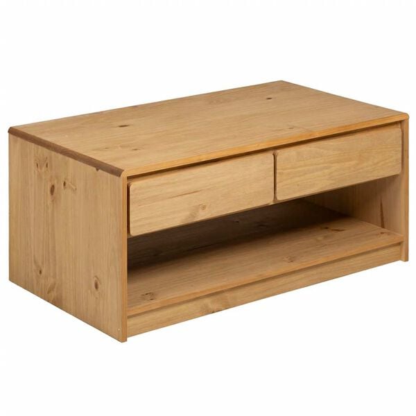 vidaXL Coffee Table Oak Solid pine wood, engineered wood Standard