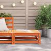 vidaXL Garden Footstool Wax brown Solid pine wood 27.6 x 27.6 x 11.8 in