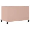 vidaXL TV Cabinet Pink Cold-rolled steel 26.8 x 15.4 x 17.1 in Storage