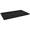 vidaXL Rectangular ABS Shower Base Tray Black 27.6"x47.2"