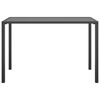 vidaXL Garden Dining Table Anthracite Steel 43.3 x 21.3 x 27.6 in