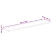 vidaXL Table Top 63"x19.7"x1.5" Rectangular Solid Wood Acacia