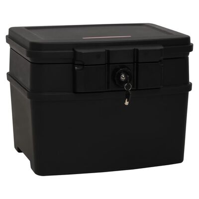 vidaXL Safe Box Black 17.3"x14.6"x13.4" Polypropylene