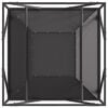 vidaXL Fire Pit Black 31.50 x 31.50 x 15.75 in Steel